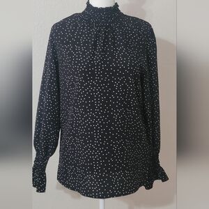 AX Paris Black and White Heart Blouse